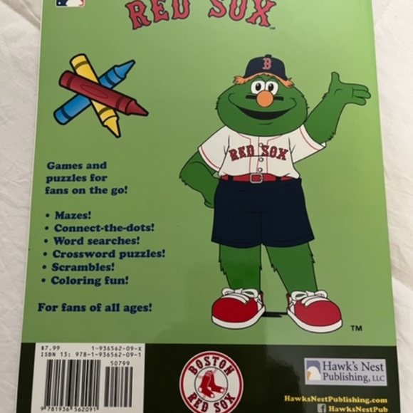 Boston Red Sox Activity Book for Children ~ NEW, never used, still in packaging - Picture 6 of 6